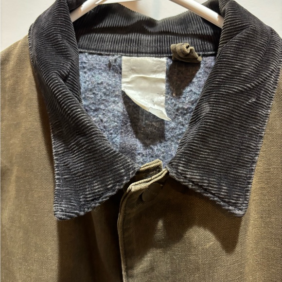 Carhartt Men's MOS Jacket with Black Collar Vintage Chore Coat MOS 90s - Picture 4 of 16